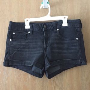American Eagle Black Shortie Shorts Size 10
